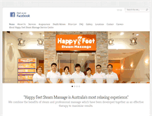 Tablet Screenshot of happyfeetsteam.com